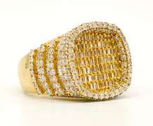 4.50 CARAT DIAMOND RING IN 10KT SOLID YELLOW GOLD