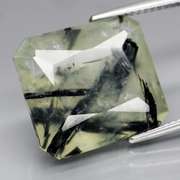 Collectors 15.26ct rutilated Prehnite