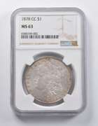 MS63 1878-CC Morgan Silver Dollar NGC