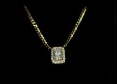 CLASSY CUBIC ZIRCONIA PENDANT SET IN 14K YELLOW GOLD