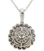 Golesi Oro 0.23ctw Diamond Mandala Pendant Necklace in 18K