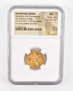 MS AD 613-641 Byzantine Empire AV Solidus - Graded NGC