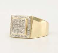 10kt Solid Yellow Gold Diamond Band Ring