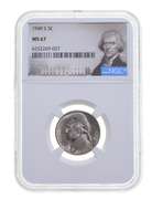 MS67 1949-S Jefferson Nickel - Graded NGC