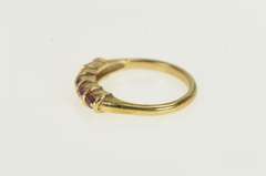 14K Yellow Gold Natural Ruby Classic Wedding Band Ring