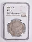 FAIR 2 1901-O Morgan Silver Dollar NGC Lowball Low Ball