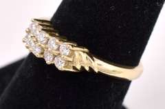 Amazing Diamond Ring In 14K Yellow Gold