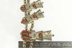 Sterling Silver Fatoya Yazzie Navajo Kachina Squash Blossom Necklace