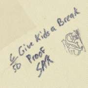 Dollar Sign (White) by Steve Kaufman (1960-2010)