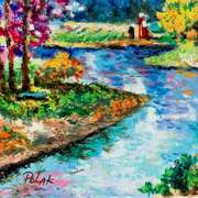 Rivers Meet by Polak (1922-2008)