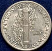 1941 Mercury Dime BU