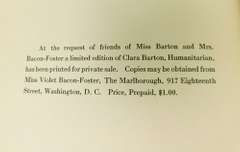 1918 Clara Barton, Humanitarian - Red Cross