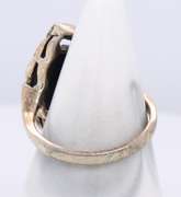 Vintage 925 Sterling Silver Marcasite and Black onyx Ring
