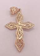 14kt Solid Yellow Gold Cross Pendant