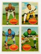 4 Topps 1960 Football Cards