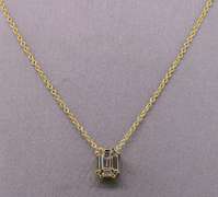 14kt Yellow Gold & Diamond Pendant Necklace