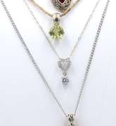 Group Lot of Vintage 925 Sterling Silver Necklaces