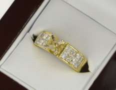 18K Yellow Gold 1.50 Ctw VS Diamond Engagement Setting Ring