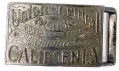 Vintage Union Central & Pacific Belt Buckle