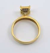 Glittering 14k Invisibly Set Diamond Ring