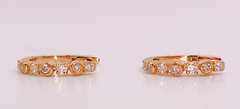 Gorgeous 18kt Yellow Gold Diamond Huggie Earrings