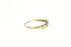 14K Yellow Gold Art Deco Two Tone Wedding Band Setting Ring