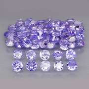 Glittering 4.51ct bright blue violet Tanzanite set