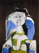 Pablo Picasso, Seated Woman In A Blue Armchair