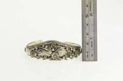 Sterling Silver BY Benson Yazzie Native American Cuff Bracelet