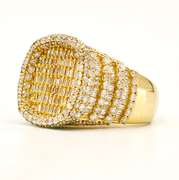 4.50 CARAT DIAMOND RING IN 10KT SOLID YELLOW GOLD