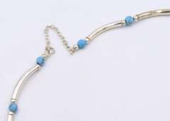 925 Sterling Silver Gemstone Necklace with Matching Bracelet