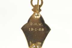 10K Yellow Gold Gamma Pi Epsilon Ornate Greek Letter Lapel Pin/Brooch