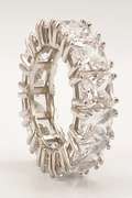 Stunning White Sapphire Eternity Band Ring