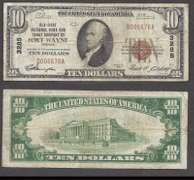 $10 1929-1 NBN=OLD-FIRST NATIONAL BANK AND TRUST CO. OF FT. WAYNE IN CH 3285