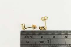 14K Yellow Gold 0.20 Ctw Diamond Solitaire Classic Stud Earrings