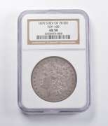 AU50 1878-S REV Of 78 Morgan Silver Dollar TOP 100 NGC