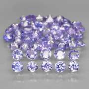 Heavy flashing 3.32ct diamond cut Tanzanite set