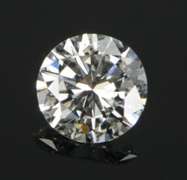 GIA 0.57 Ct Round Brilliant Cut E Color VS2 Clarity Diamond