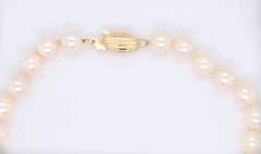 Mikioto Blue Lagoon 6mm Pearl Bead Bracelet