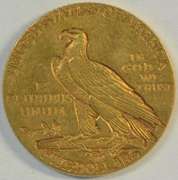 Desirable 1912 US $5 Indian Gold Piece. Nice