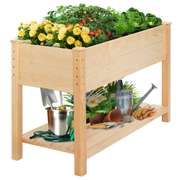 Raised Garden Bed 4FT Elevated Wooden Planter Box