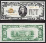 $20 1928 Gold Certificate Fr. 2402 Very Fine