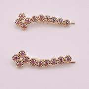 14kt Solid Yellow Gold & Diamond Earrings