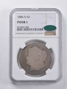 Poor 1 1886-O Morgan Silver Dollar CAC NGC
