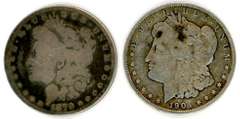 1879 & 1904 Morgan Silver Dollars