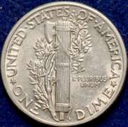 1943 Mercury Dime BU