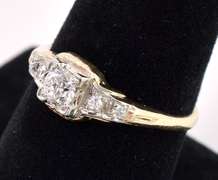 Vintage  Approx. 0.40CTW Diamond Ring In Yellow Gold