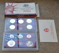 2001 US Silver Proof Set OGP