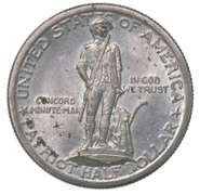 1925 Lexington-Concord Commem. Half Dollar IOriginal Distribution Case