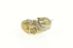 14K Yellow Gold SK Diamond Collar Kitty Cat Pet Charm/Pendant